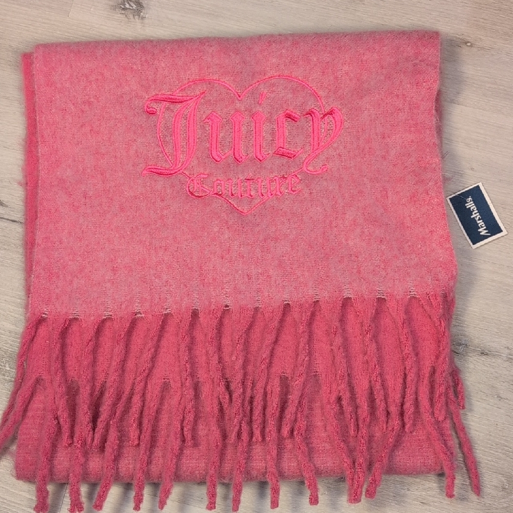 Juicy Couture Heart Embroidered Pink Wrap